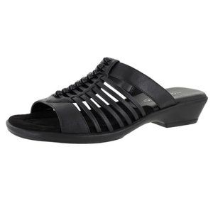 Easy Street NOLA Women's Heel Strappy Slide Sandals Black Size 6.5